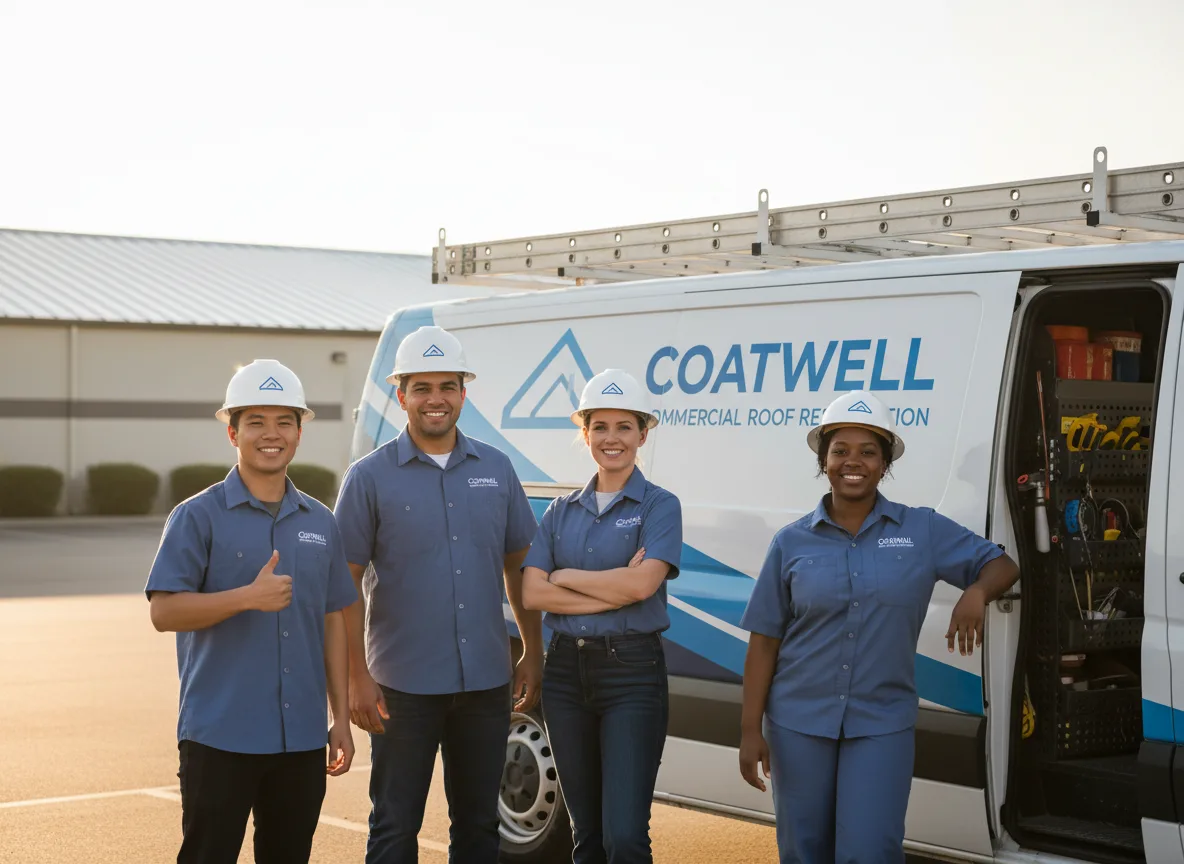 Commercial roof coating company in Auburndale, MA
