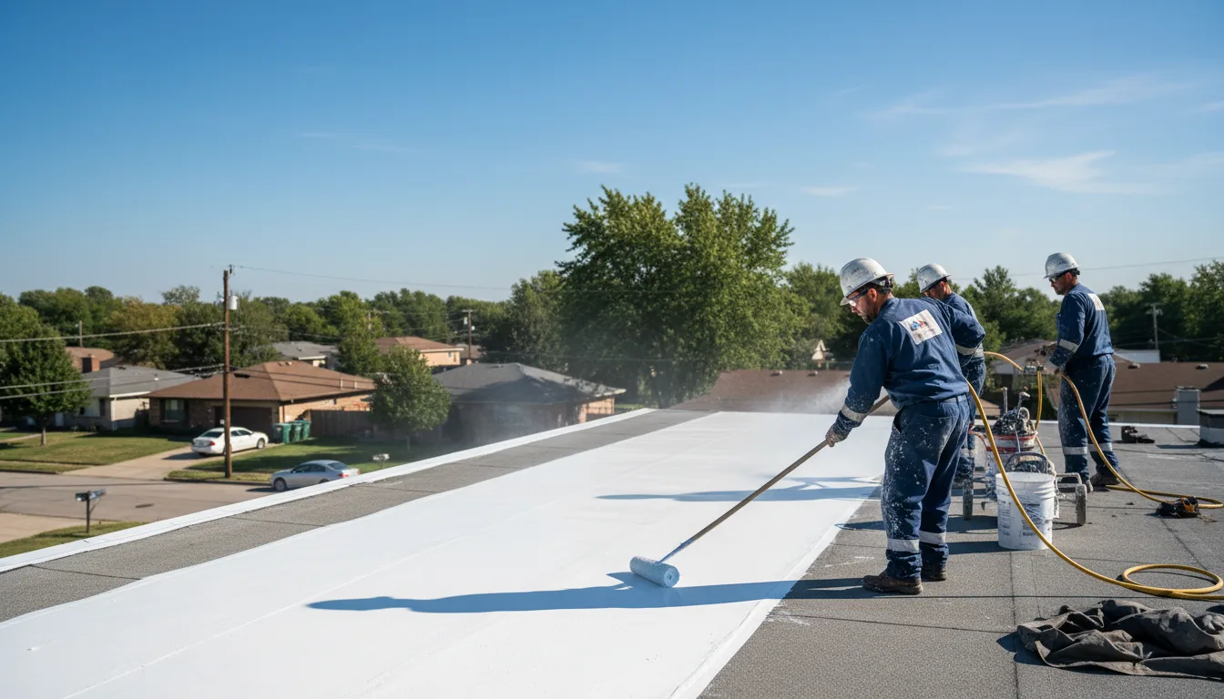 Commercial roof coating in Auburndale, MA near me